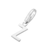 Giorgio Martello Milano Giorgio Martello letter Z charm 2023 | bedel | gerhodineerd sterling zilver 925/000 | hanger | met karabijn