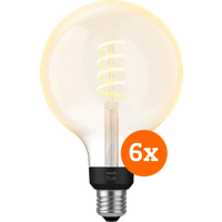 Philips Hue Filament White Ambiance Globe XL 6-pack