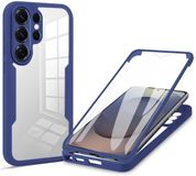Techsuit Hoesje geschikt voor Samsung Galaxy S26 Ultra - ColorVerse 360 Case met Screenprotector - Blauw