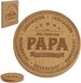 Cadeaux pour pères : sous-verres en bois, bières d'anniversaire, vins, les meilleurs sous-verres pour pères, sous-verres pour tasses, verres à bière pour anniversaires, anniversaires, fête des pères, décoration de table de Noël