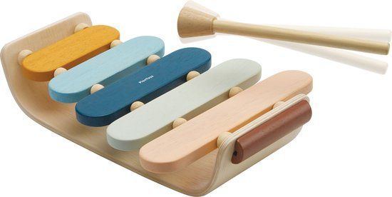 PlanToys Houten Speelgoed Ovale Xylofoon-Orchard