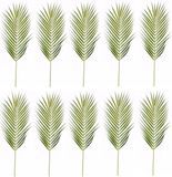 Merkloos 10 stuks kunst Chamaedorea bladeren 75 cm - Groen
