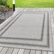 Morhane Aruba Meydan tapis d'extérieur plat tissé rectangle 60x100cm jute crème