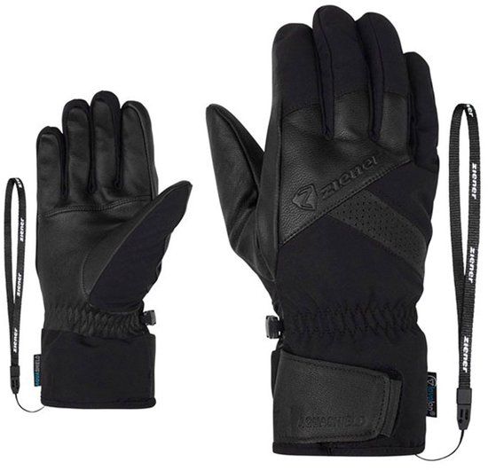 Ziener Getter-Z AS AW Skihandschoenen Heren Zwart Maat 8