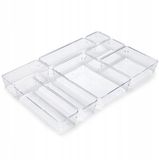 Merkloos Set van 8 Transparante Modulaire Lade-Organizers - Cube