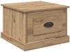 vidaXL Salontafel Artisan Eiken Bewerkt Hout 50 x 50 x 35 cm