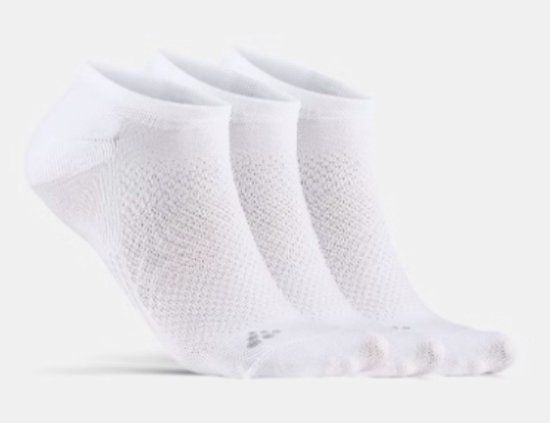 Craft Dry footies unisex - Maat 34/36 - wit - 3 paar