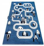 RUGSX F.H. KABIS Droomtapijt Kleine Stad 200x290 cm - Blauw Stadsbeeld