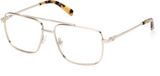 Guess GU50097 032 Gold Metal Round Full Rim Eyeglasses 57mm
