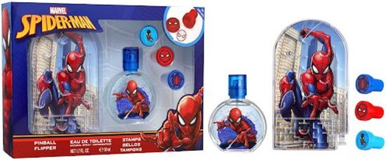 Spider-man set eau de toilette 50ml + pinball + timbri