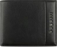Bugatti Nome Portemonnee RFID-bescherming Leer 12 cm - Zwart