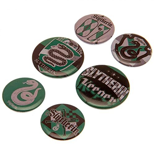 GB eye HARRY POTTER - Slytherin - Pack de 6 Badges