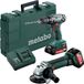 Metabo Comboset 2.4.3 18V Li-Ion Batterie Perceuse/visseuse et Meuleuse d'angle - Incl. 2 Batteries & Valise