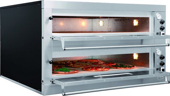 Bartscher Pizzaoven ET205, 2BK 1050x1050 - RVS - Multifunctioneel