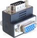 DeLOCK Adapter VGA male / female 90° angled