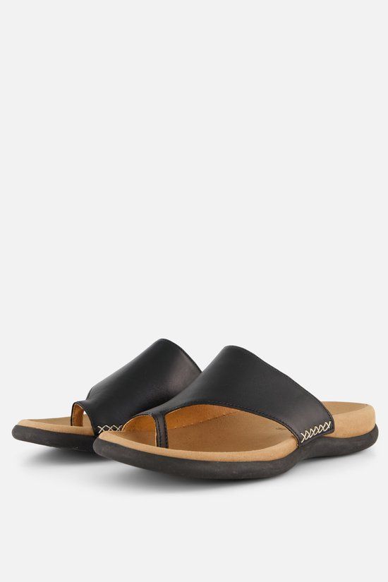 Gabor 03.700.27 Dames Teenslippers - Zwart - Maat 40