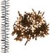 vidaXL Lichtslinger cluster met 400 LED's warmwit 7,4 m PVC