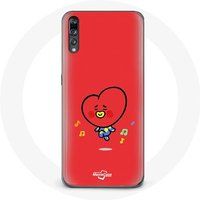 Maniacase Hoesje voor Huawei P20 Pro BTS Bangtan Boys BT21 TATA V Rode Achtergrond