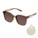 Beneunder FD421 Lunettes de soleil oversize pliables avec verres anti-reflets UV400 - Brun