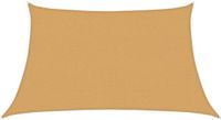 vidaXL - Zonnezeil - 160 g/m² - trapezium - 3/4x2 m - HDPE - lichtgrijs