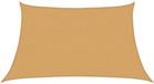 vidaXL - Zonnezeil - 160 g/m² - trapezium - 3/4x2 m - HDPE - lichtgrijs