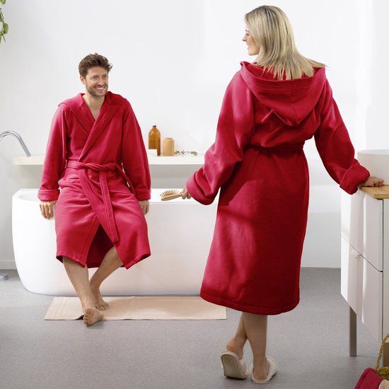 Moodit Badjas Reese - Donker Rood - XL - Unisex