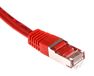 RS PRO Ethernetkabel Cat.6, 5m, rode patchkabel, A RJ45 S/FTP stekker, B RJ45, PVC