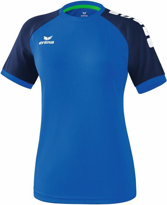 Erima Zenari 3.0 SS Shirt Dames Sportshirt - Maat M - blauw/wit