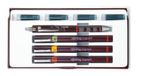 Rotring Isograph 0.2/0.3/0.5 Afgetopte gelpen Zwart 4 stuk(s)