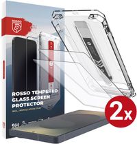 Rosso Screenprotector Geschikt voor Samsung Galaxy S25 Ultra | 9H Tempered Glass | Beschermglas | Glasplaatje | Case Friendly | Installatietray | Geen luchtbellen & stof | Eenvoudige montage | 2-Pack