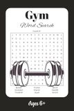 Gym Word Search: 50+ Puzzles Word Searches about the Gym, Exercises, Supplements, and More | 6x9 Inches, 110 Pages | Gift for Gym Enthusiast and Fitness Lovers