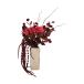 Botané Bouquet artificiel Deep Bloom Amaryllis, eucalyptus, amarante, branches, 120 cm