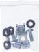 InLine 19" schap, 350 mm, 50 kg, 1U, RAL 9005 zwart
