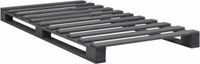 vidaXL Bedframe Pallet Massief Grenenhout Grijs 90x200 cm