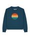 Watapparel Sweatshirt 'Retro Sunset Ocean' petrol / gemengde kleuren