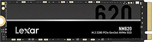 Lexar NM620 512GB SSD, M.2 2280 PCIe Gen3x4 NVMe 1.4 Interne SSD, Tot 3500MB/s Lezen, 2400MB/s Schrijven, 3D NAND Flash Interne Solid State-Schijf voor PC Liefhebbers en Gamers (LNM620X512G-RNNNG)