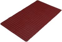 Urban Living Badmat - donkerrood - 39x69 cm - douche antislip mat - rubber