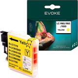 Evoke Gele Inktcartridge LC980Y/LC985Y 12ml 280 pagina's compatibel met Brother
