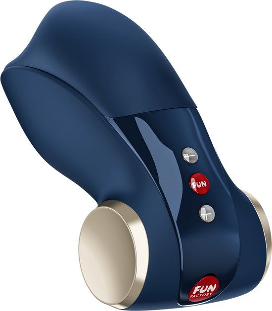 Fun Factory Cobra Libre II | vibrerende masturbator voor mannen | 2 motoren | 11 vibratieprogramma's | handsfree | siliconen | donkerblauw
