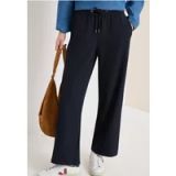 Pantalon droit taille haute coupe ample