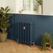 Farrow & Ball Radiateur en fonte - H 66 cm x L 27,1 cm x P 17,5 cm - 4 rangs de colonnes - Hague Blue 30 - Isabel