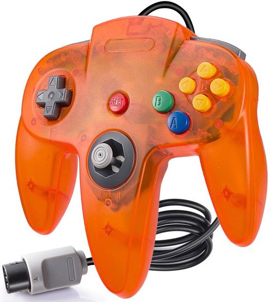 Teknogame Nintendo 64 Controller Fire Orange