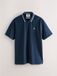 Next - Heren - Active Golf poloshirt met rand - Navy Blue