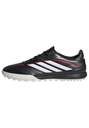 adidas Copa Pure IV League Turf Football Shoes, Core Black/Ftwr White/Lucid Red, 46 EU