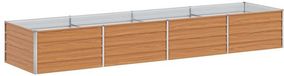 vidaXL Verhoogde plantenbak licht bruin 320 x 80 x 45 cm