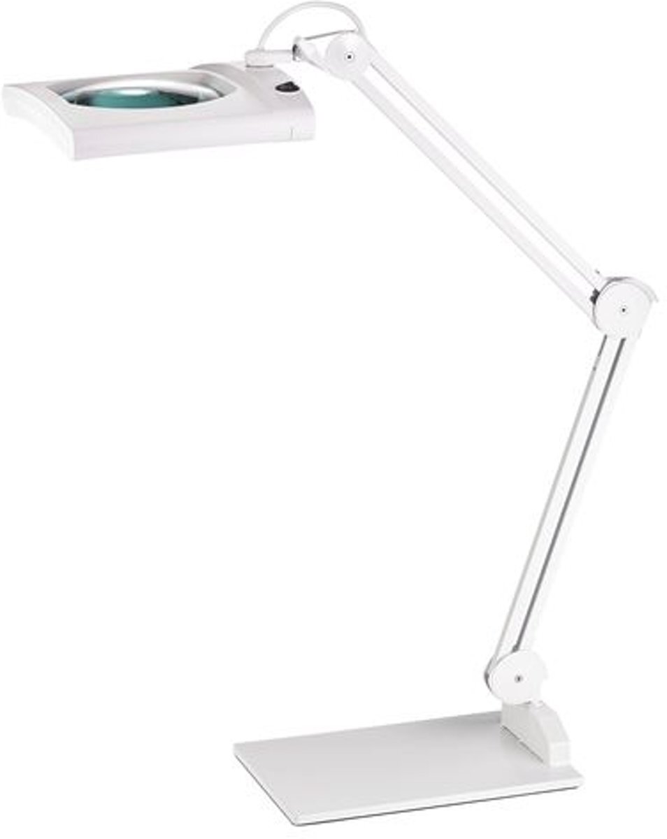 Alco bureaulamp met loep LED wit 12,4 watt 62 LEDS