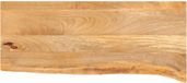 vidaXL Tafelblad met natuurlijke rand 70x40x2,5 cm massief mangohout