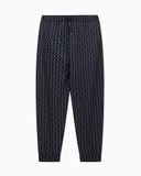 Armani Exchange Heren Monogram Joggingbroek Integraal Zwart M