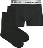 Jack & Jones Heren Giftbox Sokken + Boxershort JACORDINARY Zwart - Maat XL