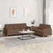 Maison Exclusive ensemble de canapé 2 pièces avec coussins, marron, tissu